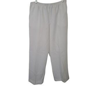 Alfred Dunner Pull On Pants White sz 16P